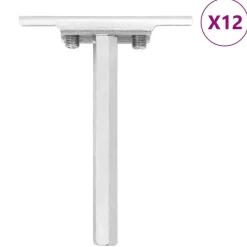 Zwevende plankdragers 12st onzichtbaar Ø12x100 mm koolstofstaal>vidaXL Sale