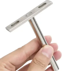 Bouwbeslag*vidaXL Zwevende plankdragers 12st onzichtbaar Ø10x100 mm koolstofstaal
