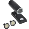 Wandlamp met sensor LED cilindervormig RVS zwart>vidaXL Online