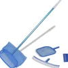 Zwembadset - 2 netten, 1 schrobber, 1 borstel + telescopische paal>vidaXL Discount